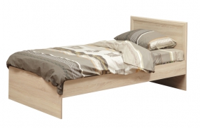 Кровать одинарная 21.55 (шир. 900) с настилом (дуб сонома/профиль дуб сонома)/осн.